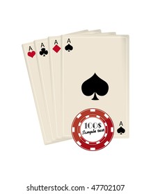 Als Pokerhintergrund