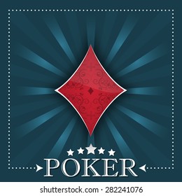 Poker background or poster with card symbol/vector illustration for your tournament presentation, poster or other uses