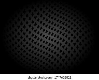Palos de fondo de póker gris negro