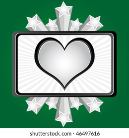 poker banner-heart