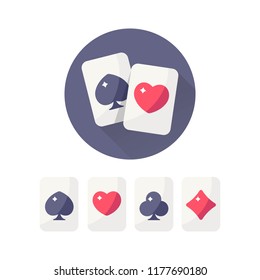 Poker blackjack playing cards