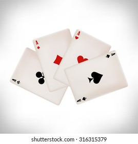 the poker card and chip