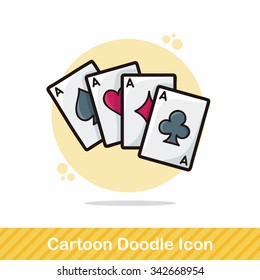 poker card doodle