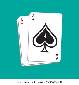 Poker Card Flat Design