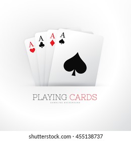 poker card four aces background