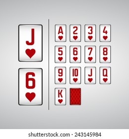 poker card graphics, hearts