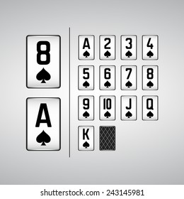 poker card graphics, spades