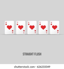 Poker Card Hand - Straight Flush