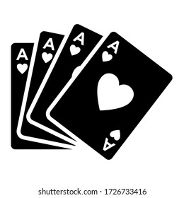 poker card icon design vector template