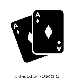plantilla vectorial de diseño de icono de tarjeta de poker