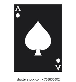 poker card icon, game card vector icon 