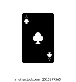 Poker card icon illustrated on background