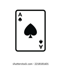 poker card icon vector design template in white background