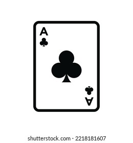 poker card icon vector design template in white background