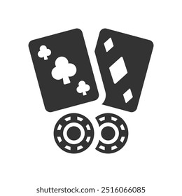 Poker card icon, Vector Graphics