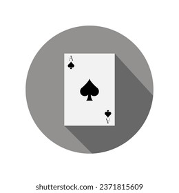 Poker card illustrator in vector on background