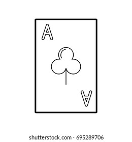 poker card isolated icon