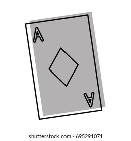 poker card isolated icon