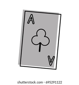 poker card isolated icon