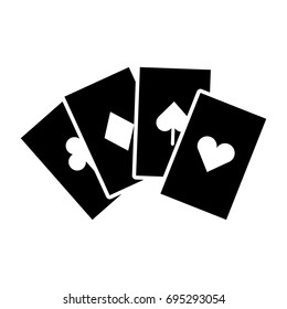 poker card isolated icon