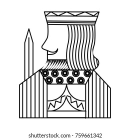 poker card king face casino concept
