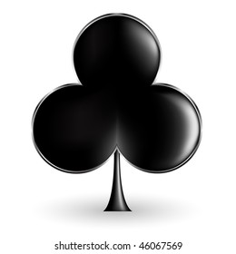 poker card sign club
