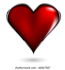 poker card sign heart