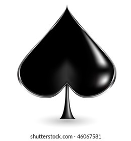 poker card sign spade