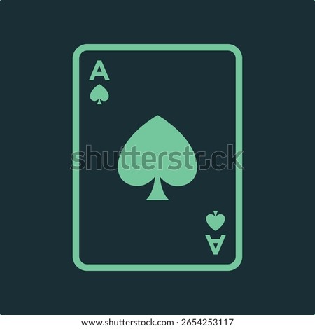 Poker card trendy applicable important vector Illustration design fascinating colorful background.eps