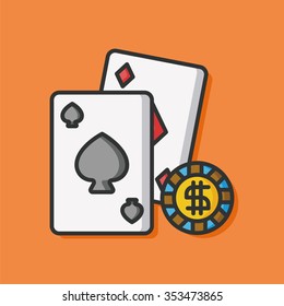 poker card vector icon