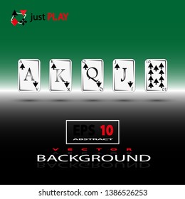 Poker cards abstract concept background