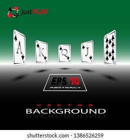 Poker cards abstract concept background