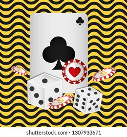 poker cards casino icons