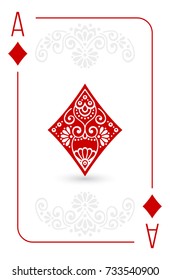 Poker cards full set four color classic design