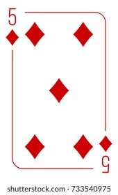 Poker cards full set four color classic design