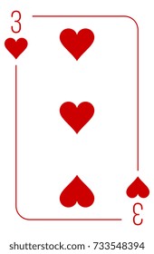 Poker cards full set four color classic design