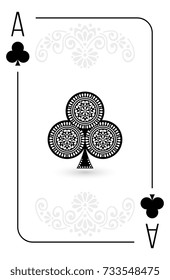 Poker cards full set four color classic design