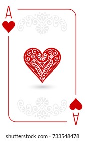 Poker cards full set four color classic design