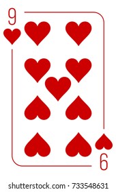 Poker cards full set four color classic design