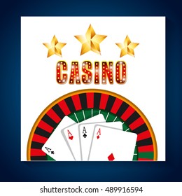 poker cards game casino icon vector illustration design