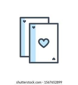 poker cards icon vector modern style design