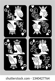 Poker cards Queen set