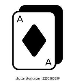 Poker cards vector in editable style premium icon