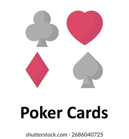 Poker Cards Vector icon which can easily modify or edit
