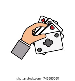 poker cards vector illustration