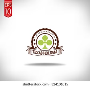 poker and casino label 