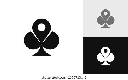 Poker casino place logo design