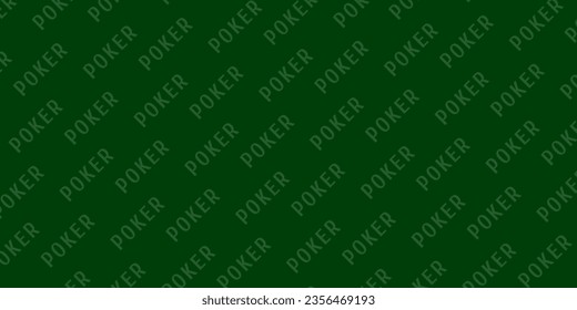 Poker and casino table background in green color. Vector illustration.
