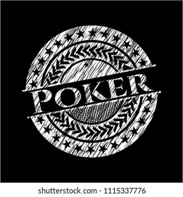 Poker chalk emblem