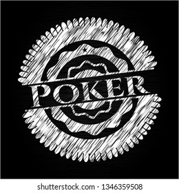 Poker chalk emblem